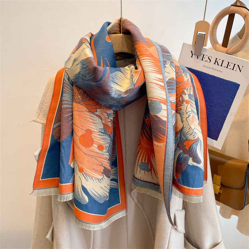 190x65cm, 69 Varieties New Winter Iron Tower imitation Cashmere Scarf