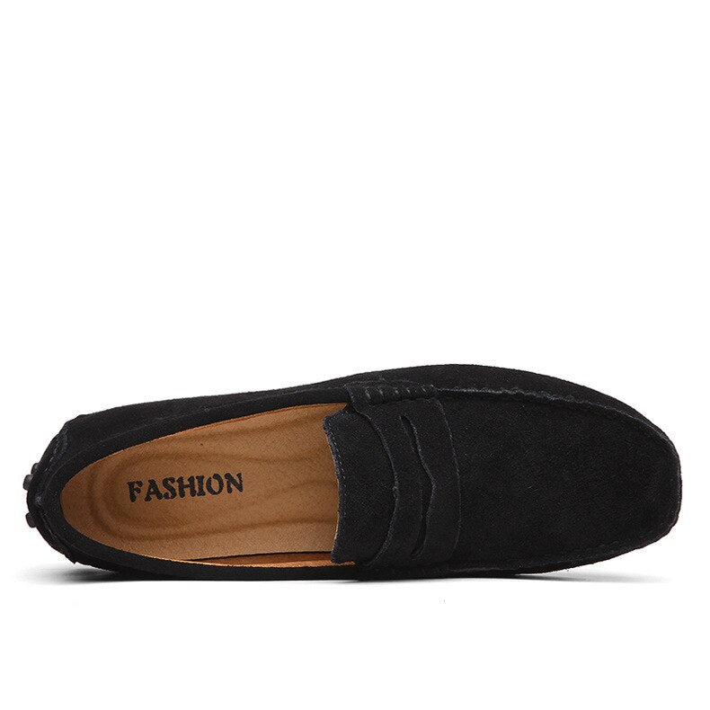 Men Fashion Genuine Leather Loafers Moccasins 2020