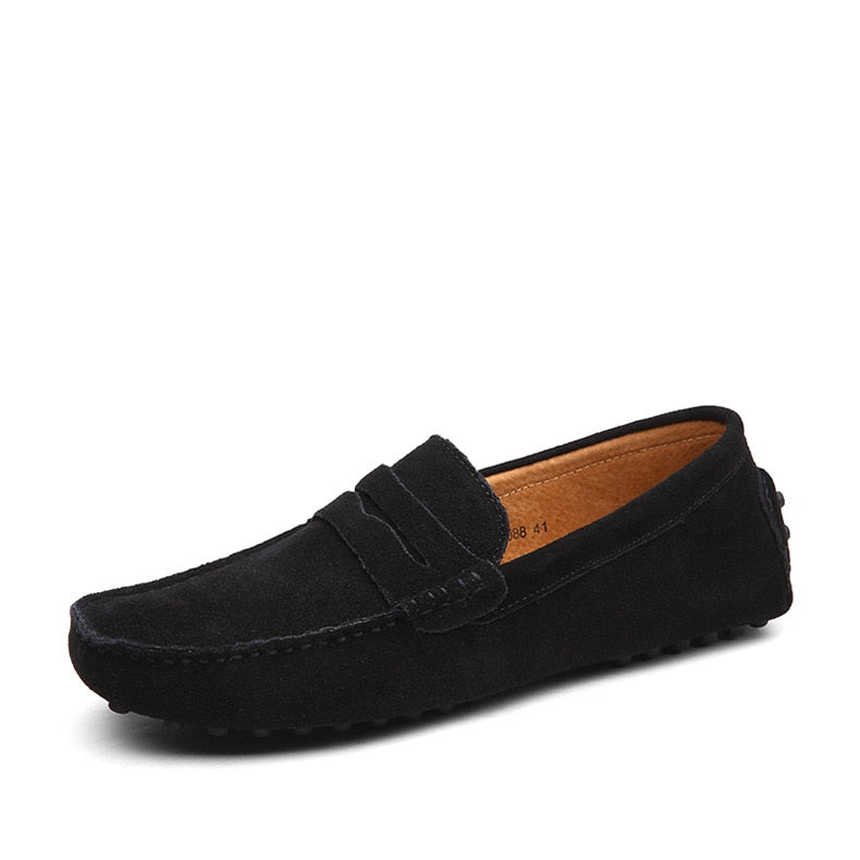 Men Fashion Genuine Leather Loafers Moccasins 2020