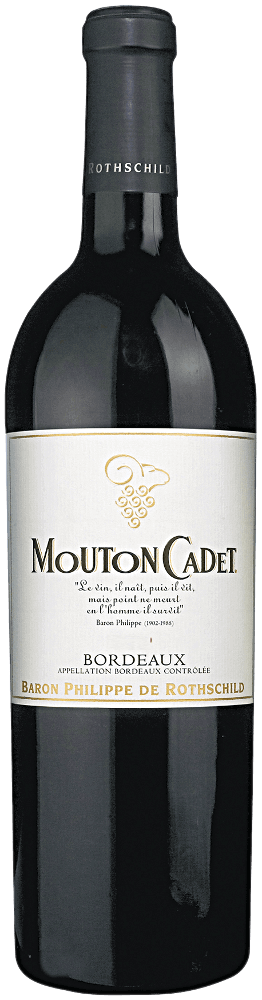 Mouton Cadet 2007 3 Bottles set - Original Wood box