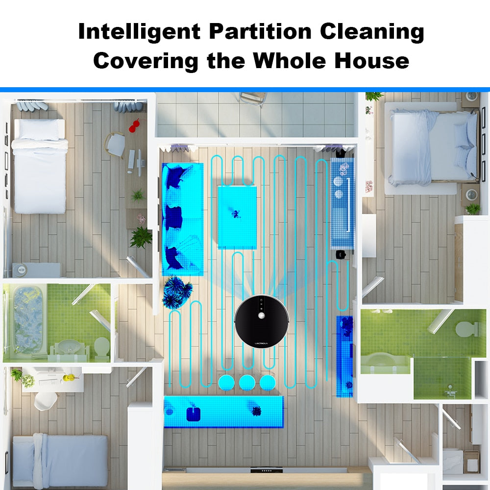 LIECTROUX C30B Robot Vacuum Cleaner, Smart Mapping, App & Voice Contro ...